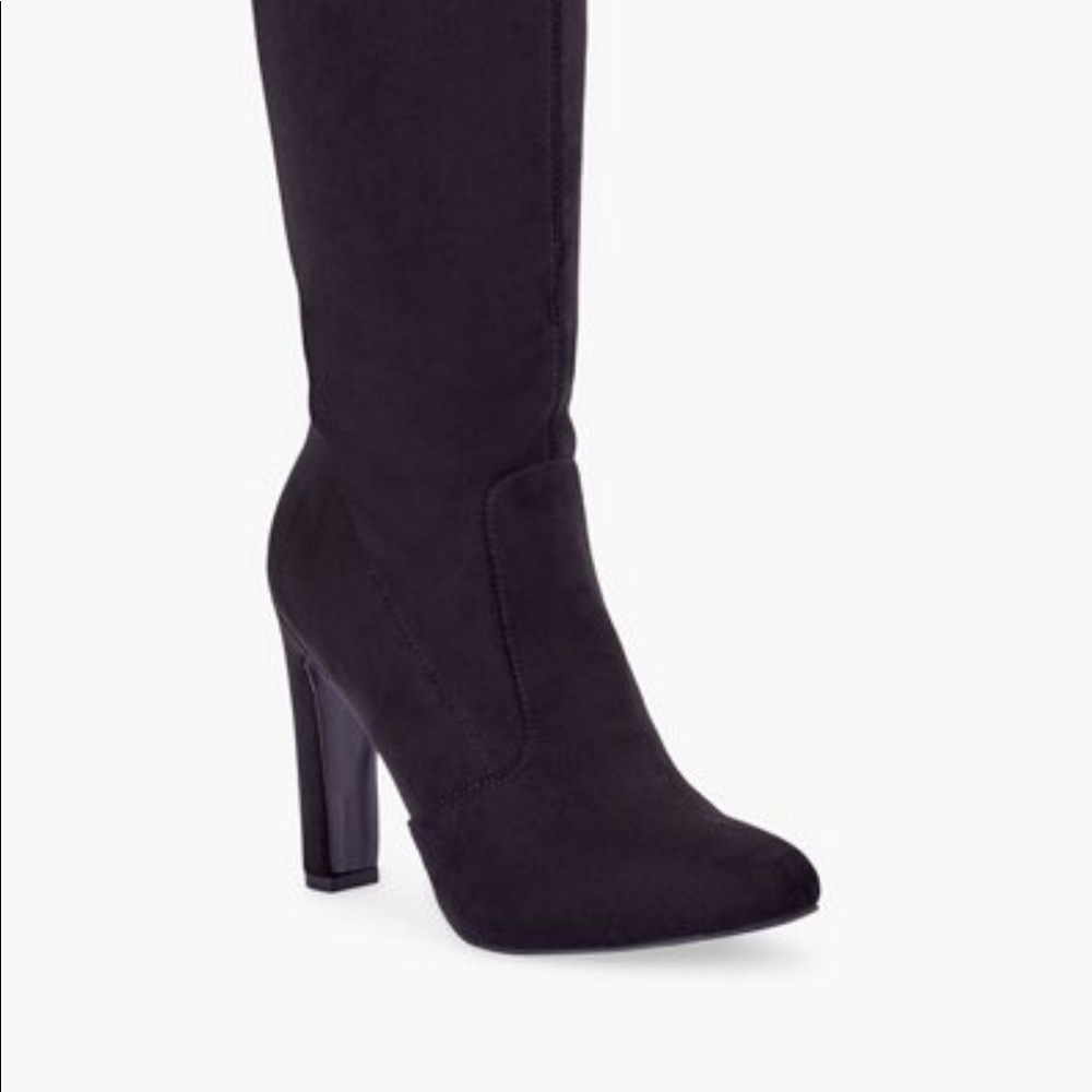 new size 8 knee high boots black color